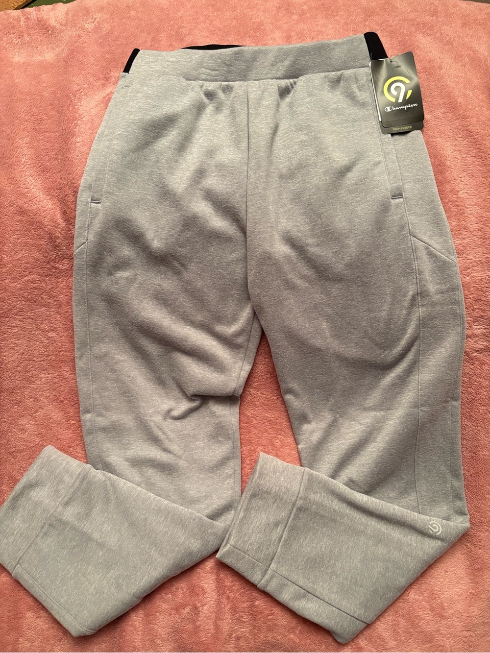 Champion boys tech fleece sweatpants-concrete Heather